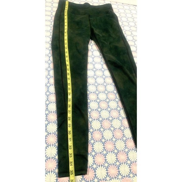 ATHLETA women's size Small workout exercise Leggings green print - Picture 4 of 9